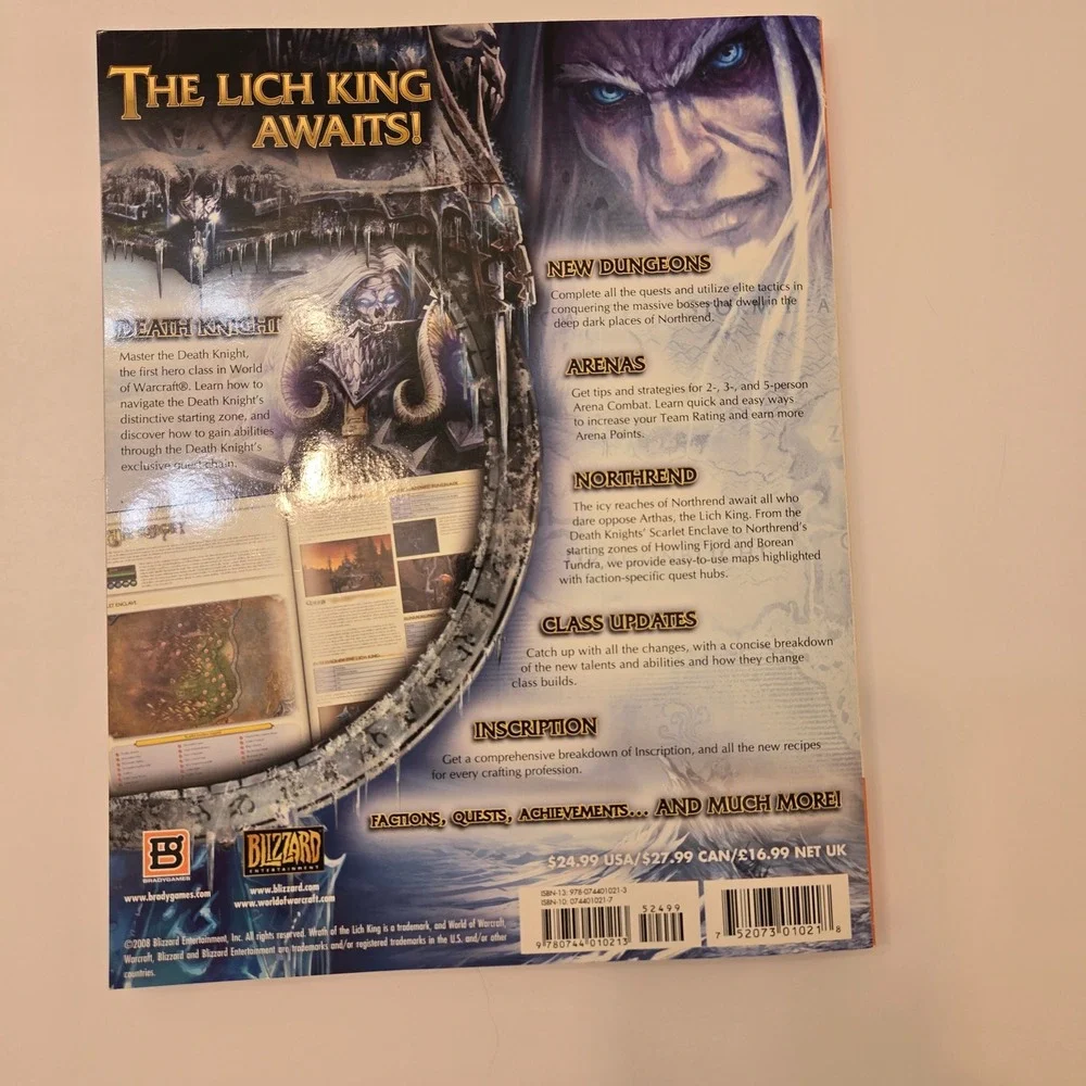 World of Warcraft Wrath of the Lich King BradyGames Strategy Guide 9780744010213